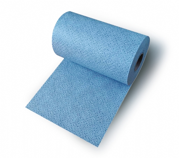 Khăn lau công nghiệp không dệt 55% bột gỗ + 45% Polyester – 500 tờ/cuộn