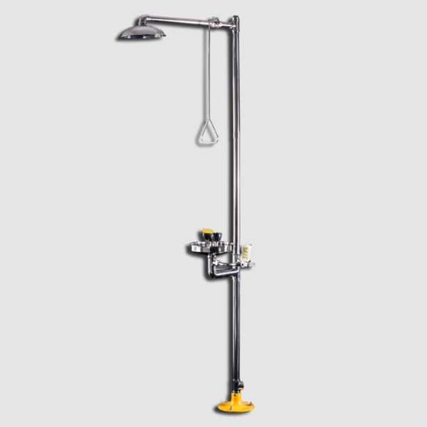 Trạm Rửa Mắt Khẩn Cấp Inox Jiahe 304/316 – Cao 2447mm